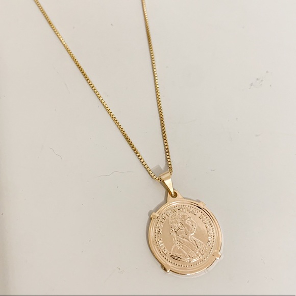 Gold Coin Necklace | 18k Gold Filled - Picture 2 of 8